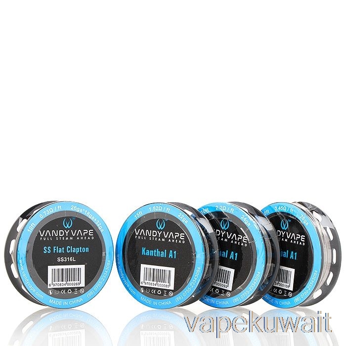 Vandy Vape بكرات سلكية متخصصة Ka1 كلابتون منصهرة - 24 جيجا * 2 (=) + 32 جيجا - 10 قدم - 1.16 أوم فيب الكويت